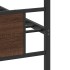 Estructura de cama sin colchón madera marrón roble 75x190