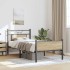 Estructura de cama sin colchón madera roble Sonoma 75x190