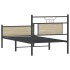 Estructura de cama sin colchón madera roble Sonoma 75x190