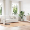 Alfombra peluda de pelo largo NAVARRA beige 200x290cm poliéster