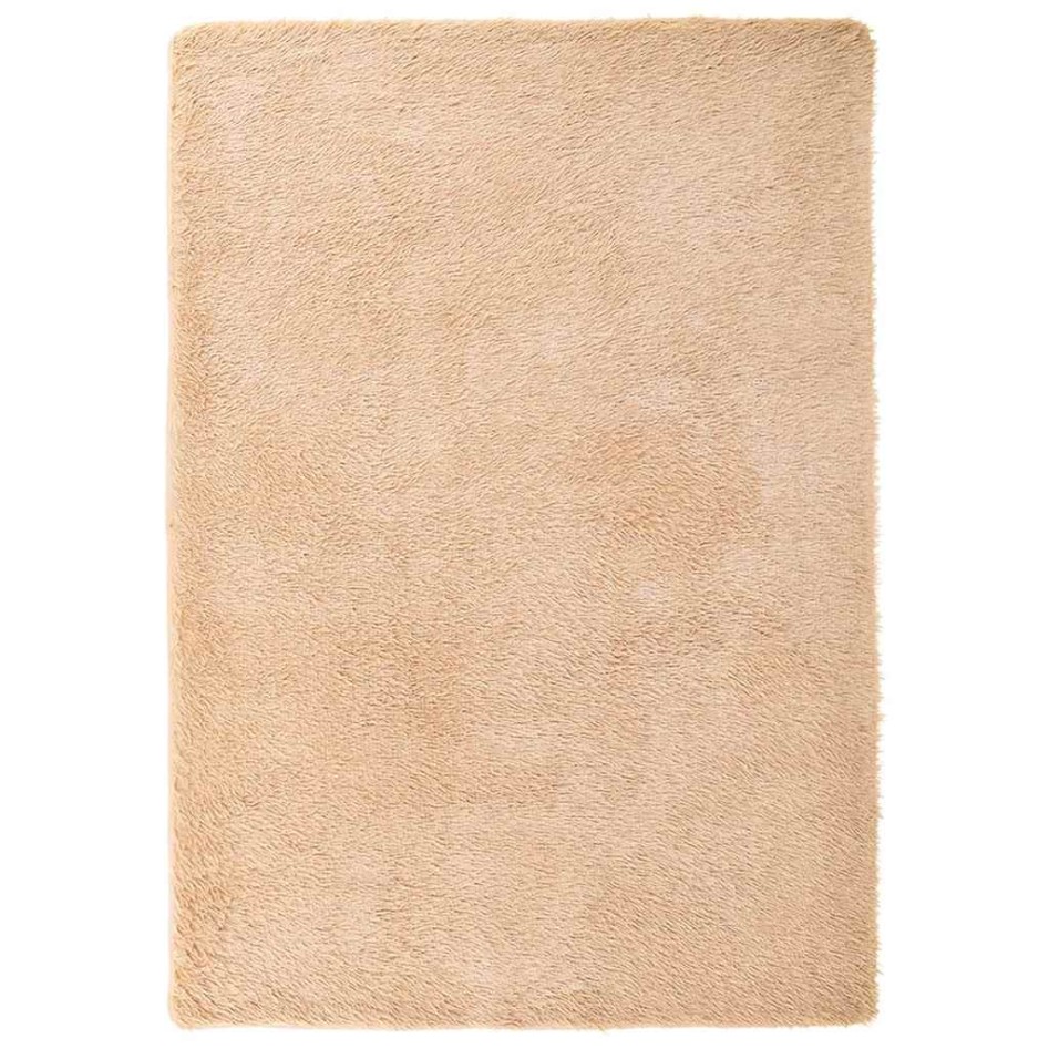 Alfombra peluda de pelo largo NAVARRA beige 240x340cm