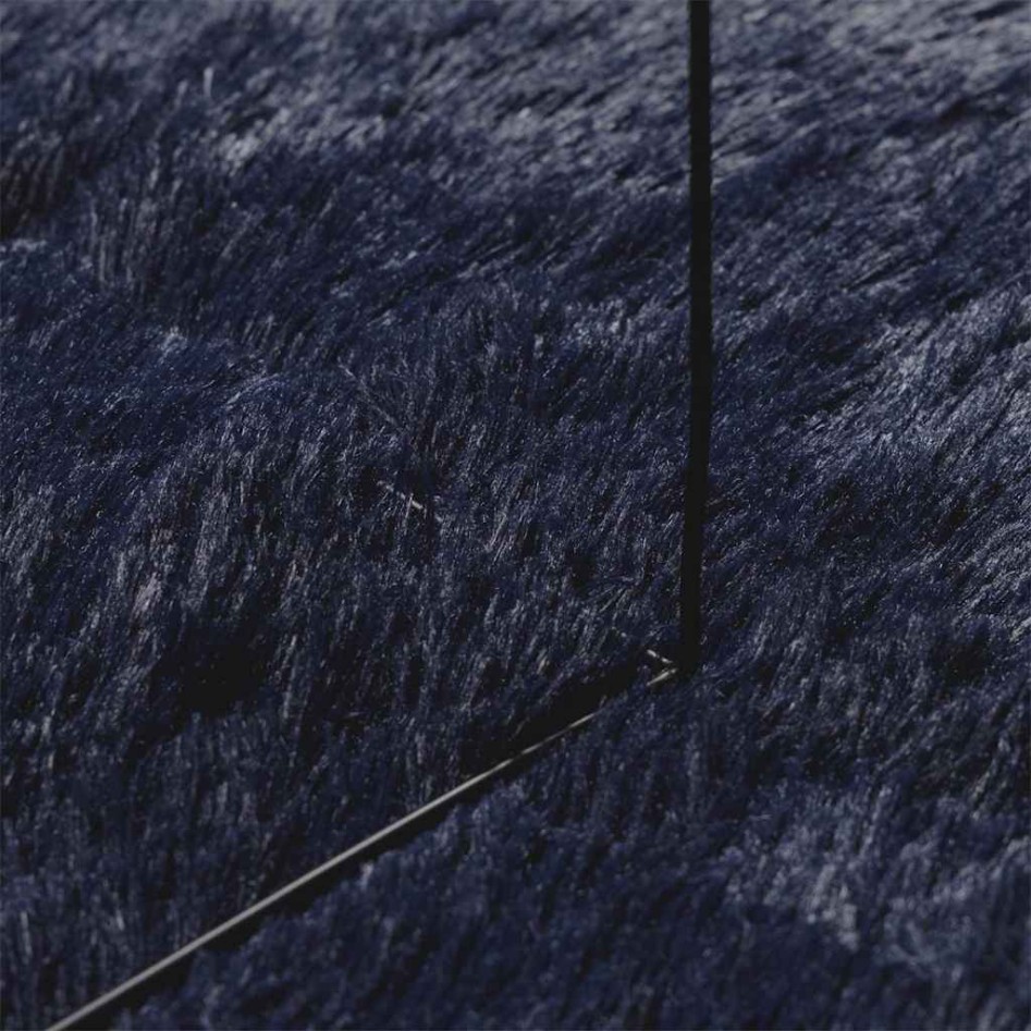 Alfombra de pelo largo NAVARRA azul marino 240x240 cm