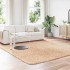 Alfombra peluda de pelo largo NAVARRA beige 240x240cm