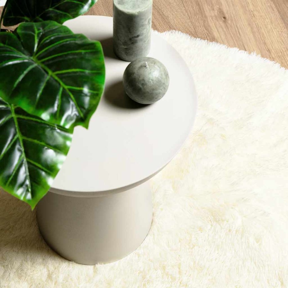 Alfombra peluda de pelo largo NAVARRA crema 300x200cm