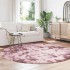 Alfombra de pelo largo NAVARRA rosa polvoriento 200x200