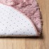 Alfombra de pelo largo NAVARRA rosa polvoriento 200x200