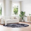 Alfombra de pelo largo NAVARRA gris oscuro 240x240 cm poliéster