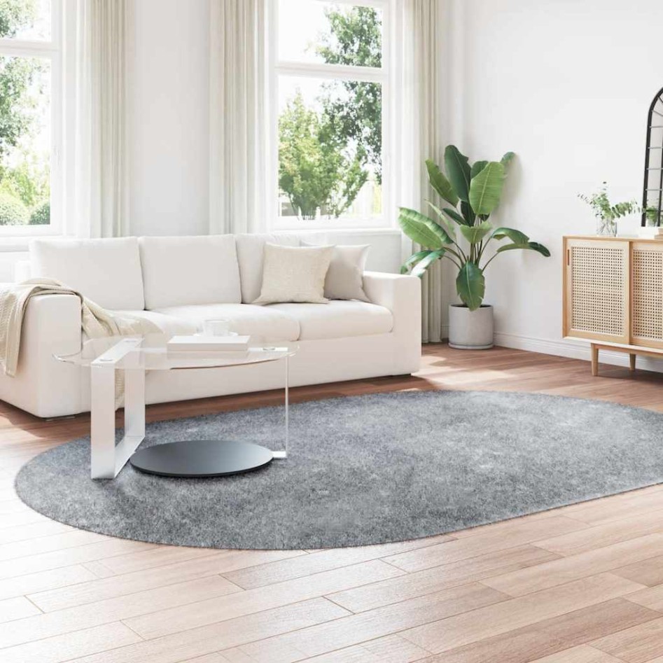 Alfombra de pelo largo NAVARRA gris plateado 300x200