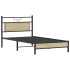 Estructura de cama sin colchón madera roble Sonoma 100x200