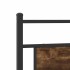 Estructura de cama sin colchón madera roble ahumado 100x200