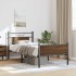 Estructura de cama sin colchón madera marrón roble 80x200