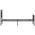 Estructura de cama sin colchón madera marrón roble 80x200