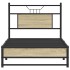 Estructura de cama sin colchón madera roble Sonoma 80x200
