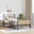 Estructura de cama sin colchón madera roble Sonoma 90x190
