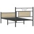 Estructura de cama sin colchón madera roble Sonoma 90x190