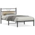Estructura de cama sin colchón madera roble Sonoma 100x190