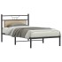 Estructura de cama sin colchón madera roble Sonoma 100x190