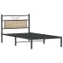 Estructura de cama sin colchón madera roble Sonoma 100x190