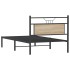 Estructura de cama sin colchón madera roble Sonoma 100x190