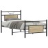 Estructura de cama sin colchón madera roble Sonoma 90x190