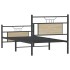 Estructura de cama sin colchón madera roble Sonoma 90x190