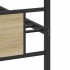 Estructura de cama sin colchón madera roble Sonoma 90x190