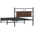 Estructura de cama sin colchón madera marrón roble 100x190