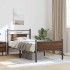 Estructura de cama sin colchón madera marrón roble 90x200