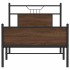 Estructura de cama sin colchón madera marrón roble 90x200