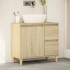 Armario de baño madera contrachapada roble Sonoma 65x33x60
