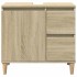 Armario de baño madera contrachapada roble Sonoma 65x33x60