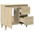 Armario de baño madera contrachapada roble Sonoma 65x33x60