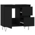 Armario de baño madera contrachapada negro 65x33x60