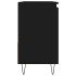 Armario de baño madera contrachapada negro 65x33x60
