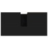 Armario de baño madera contrachapada negro 65x33x60