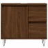 Armario de baño madera contrachapada marrón roble 65x33x60