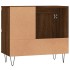 Armario de baño madera contrachapada marrón roble 65x33x60