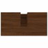 Armario de baño madera contrachapada marrón roble 65x33x60