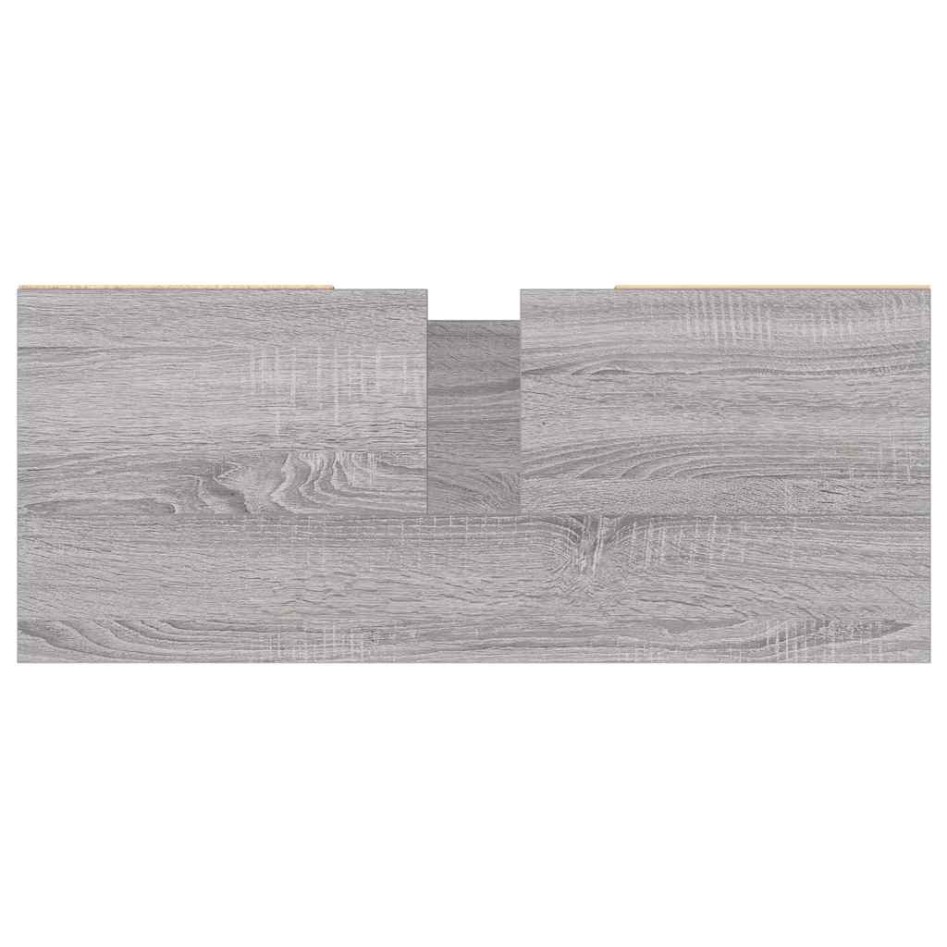Mueble de baño madera de ingeniería gris Sonoma 80x33x60