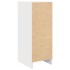 Zapatero blanco 29,5x34x76 cm madera de