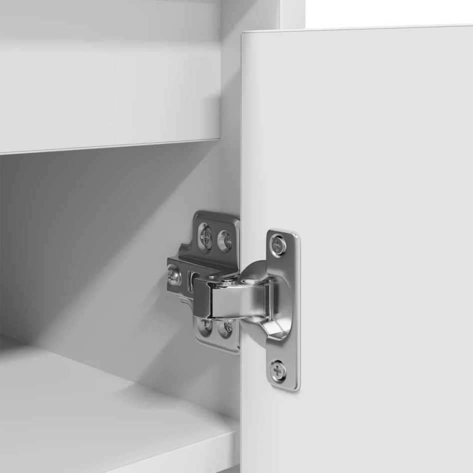 Zapatero blanco 29,5x34x76 cm madera de