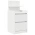 Mesillas de noche con 2 cajones 2 uds Blanco 38x34x80