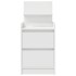Mesillas de noche con 2 cajones 2 uds Blanco 38x34x80