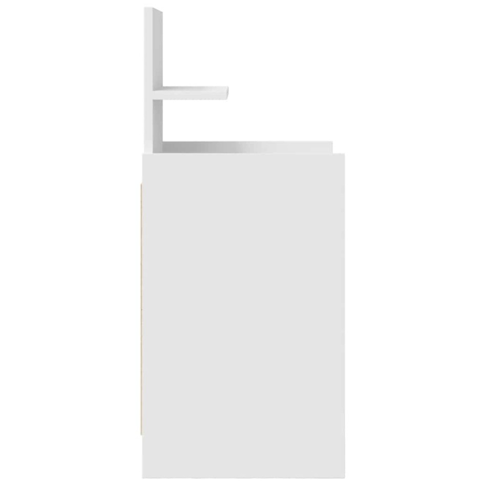 Mesillas de noche con 2 cajones 2 uds Blanco 38x34x80