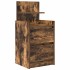 Mesilla de noche con 2 cajones roble ahumado 38x34x80