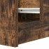 Mesilla de noche con 2 cajones roble ahumado 38x34x80