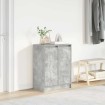 Zapatero gris hormigón 57x34x76 cm madera industrial