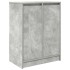 Zapatero gris hormigón 57x34x76 cm madera