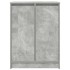 Zapatero gris hormigón 57x34x76 cm madera