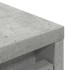 Zapatero gris hormigón 57x34x76 cm madera